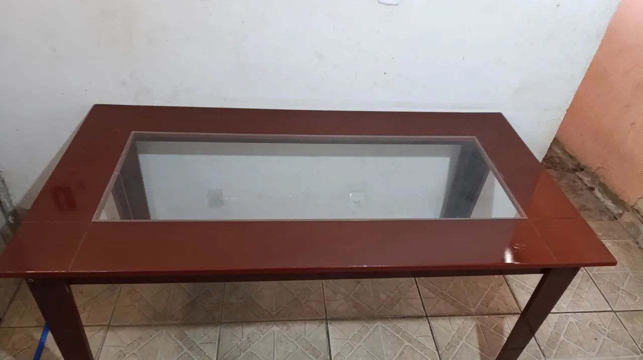 Mesa com vidro central grande  - Foto 4