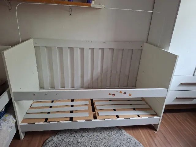 Berço 3 em 1 com colchão  - Foto 2