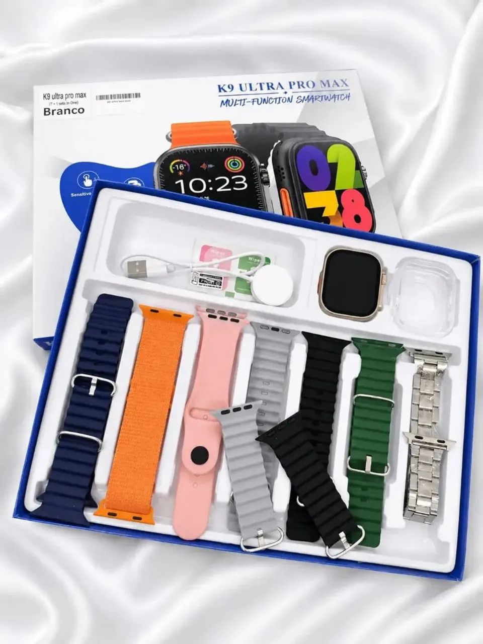 Smartwatch Relógio Ultra Pro Max Com 7 pulseiras Atacado e Varejo - Foto 3
