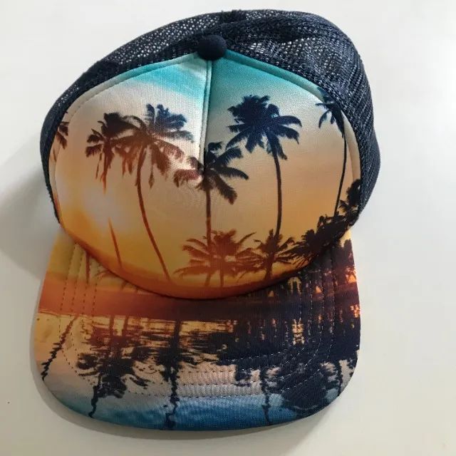 Boné Marinho Com Estampa Praiana Da Old Navy - Foto 2