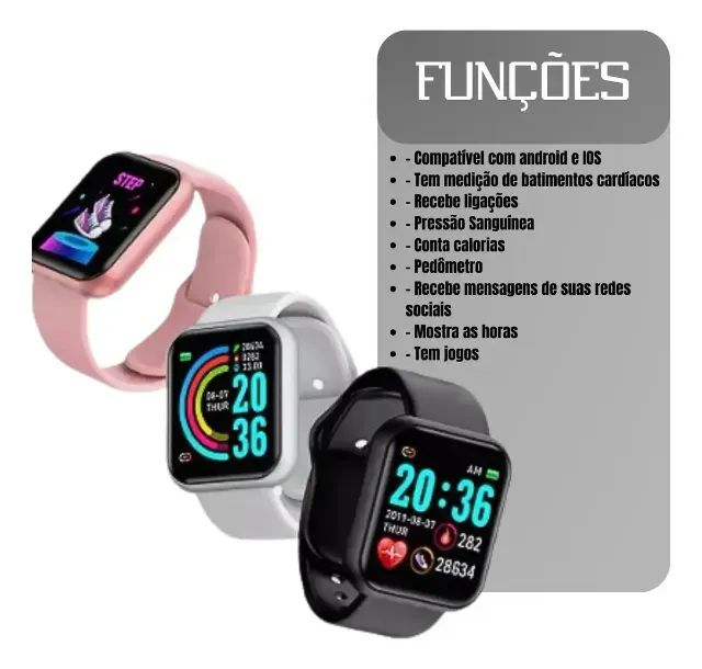 smartwatch D20 - Foto 2