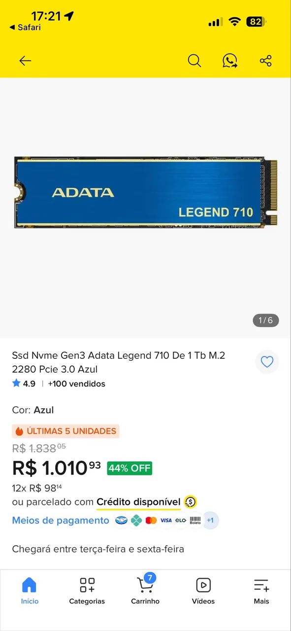 SSD NVME 1TB - Foto 2