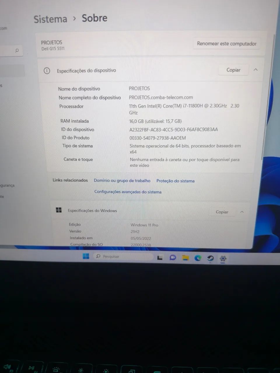 Notebook Dell G15 5511 - Foto 2