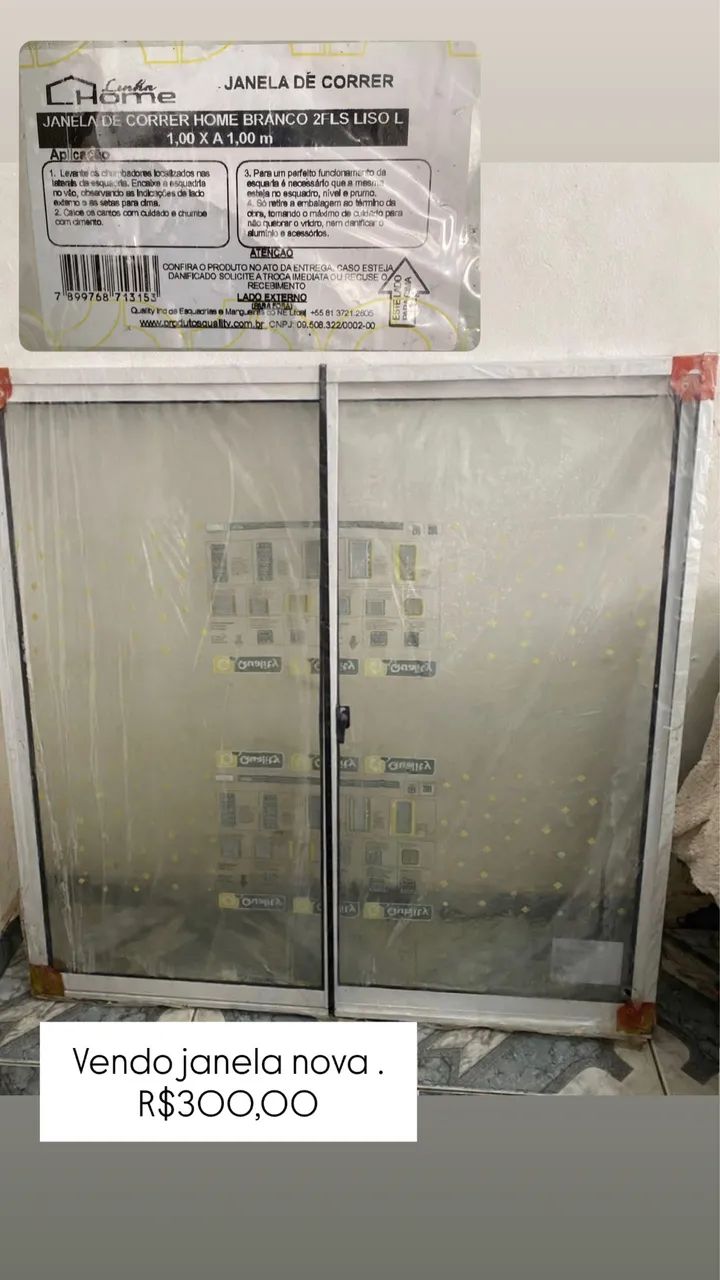 Vende-se , janela e porta de alumínio , NOVO , está no plástico .  - Foto 2