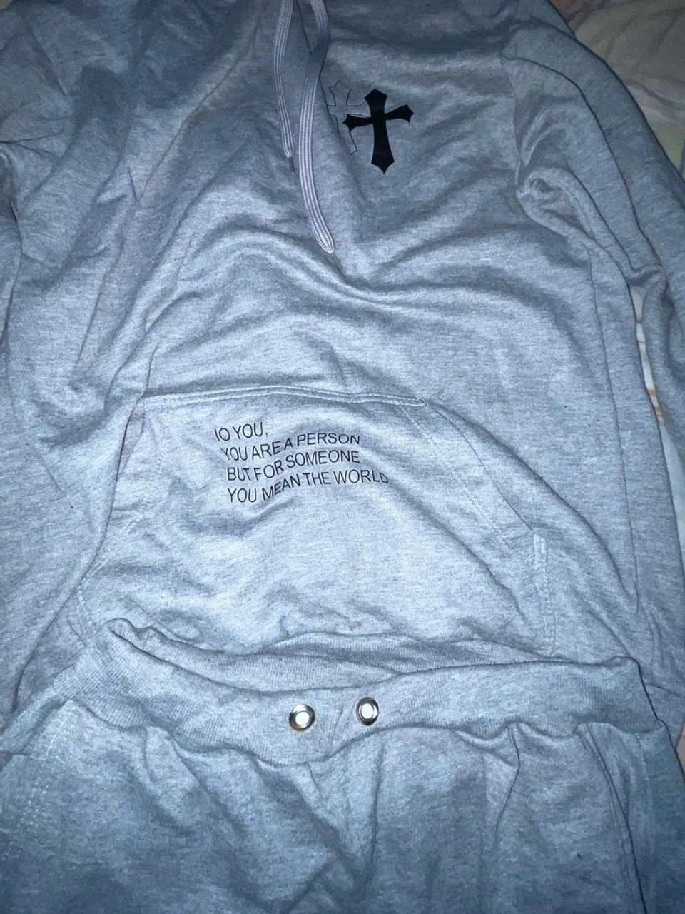conjunto moletom cinza gringo cruz - Foto 2