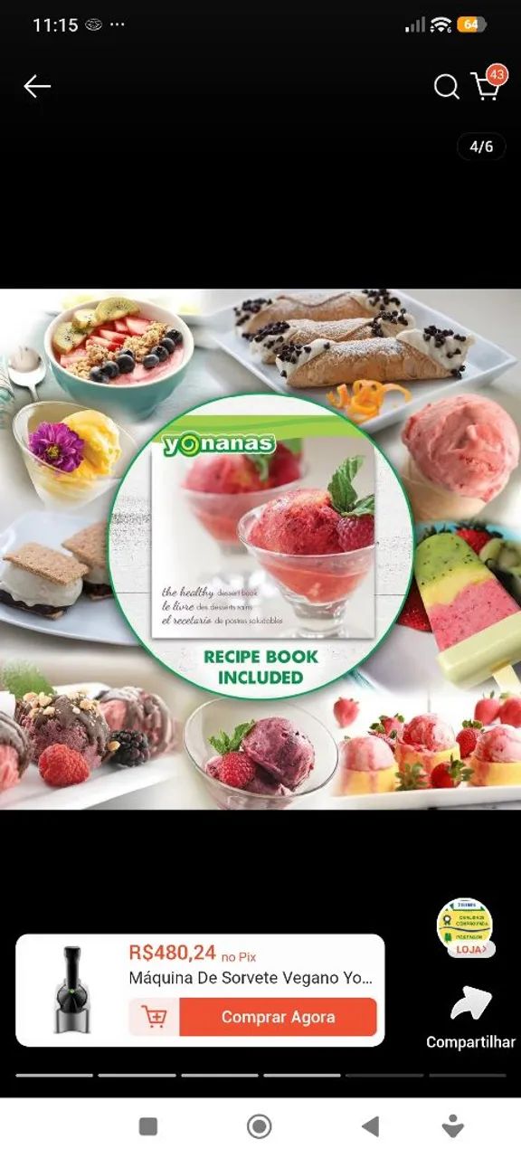 Máquina de sorvete Yonanas  - Foto 2