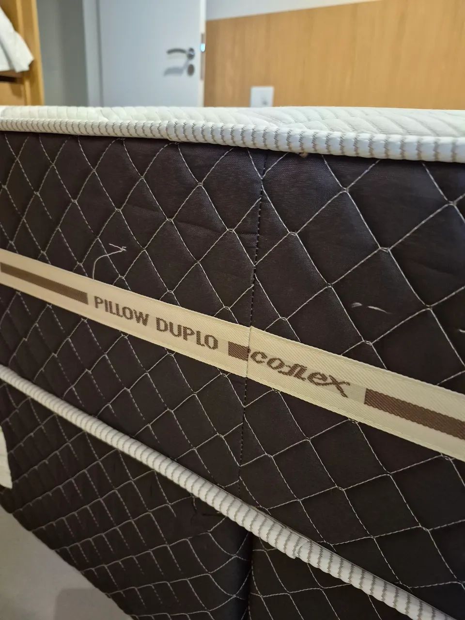 CAMA BOX KING SIZE MARCA ECOFLEX PILLOW DUPLO  - Foto 4