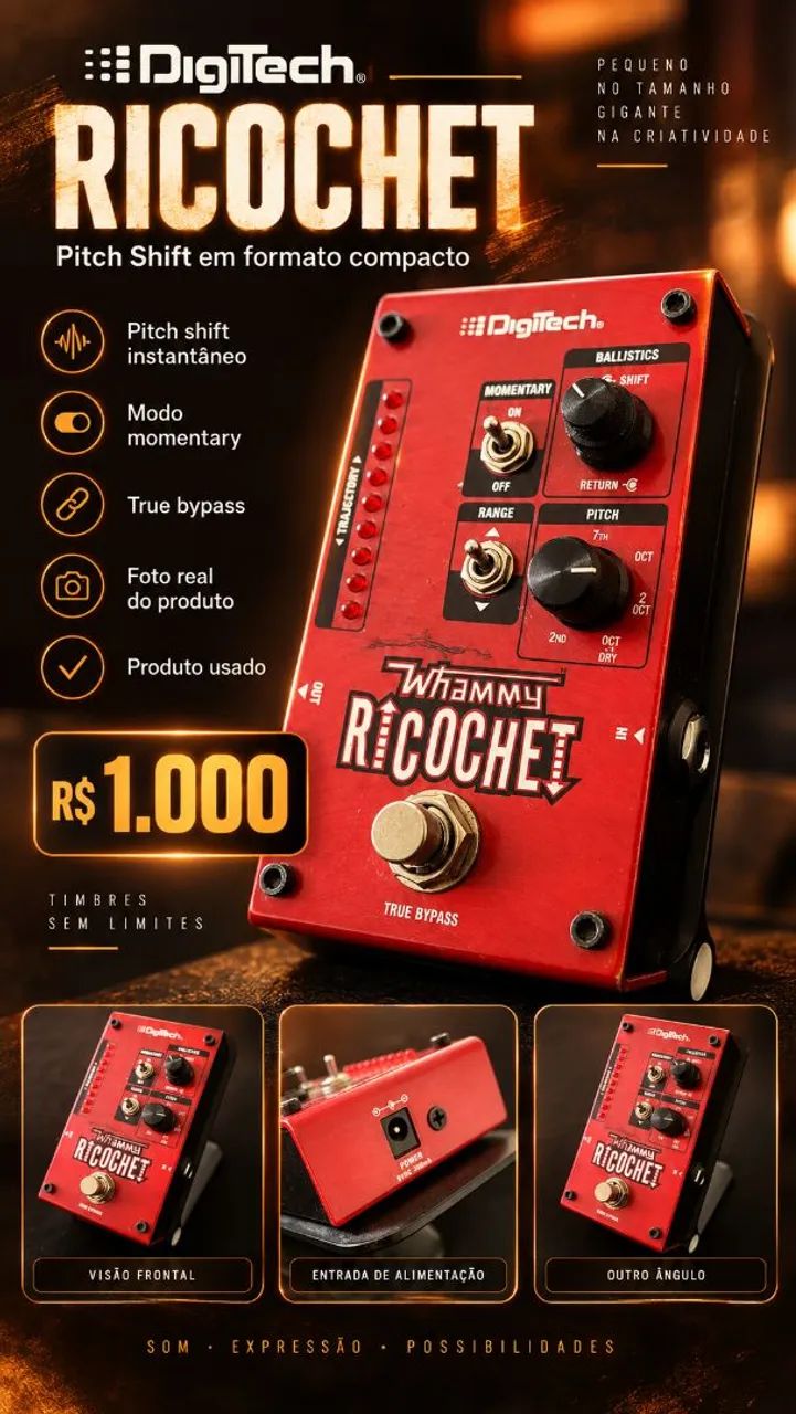 DigiTech Whammy Ricochet - Completo com Caixa - Instrumentos