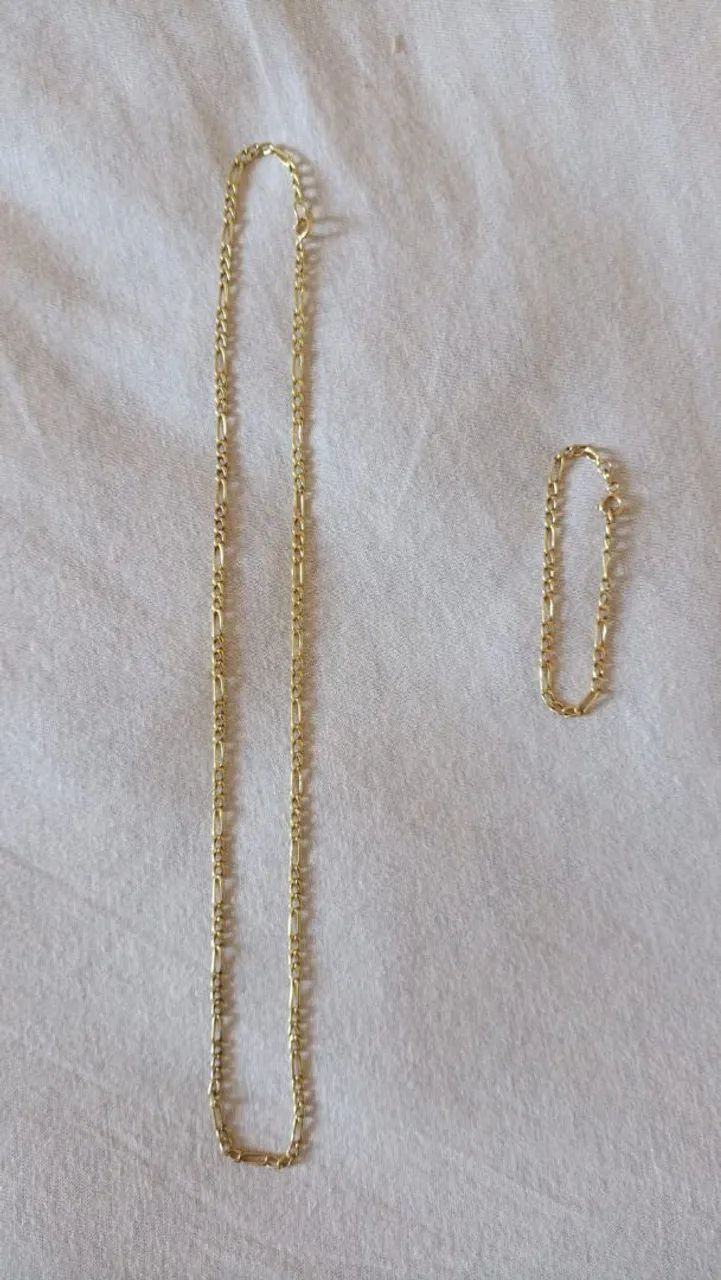 Vendo esse lindo kit em ouro - Foto 3