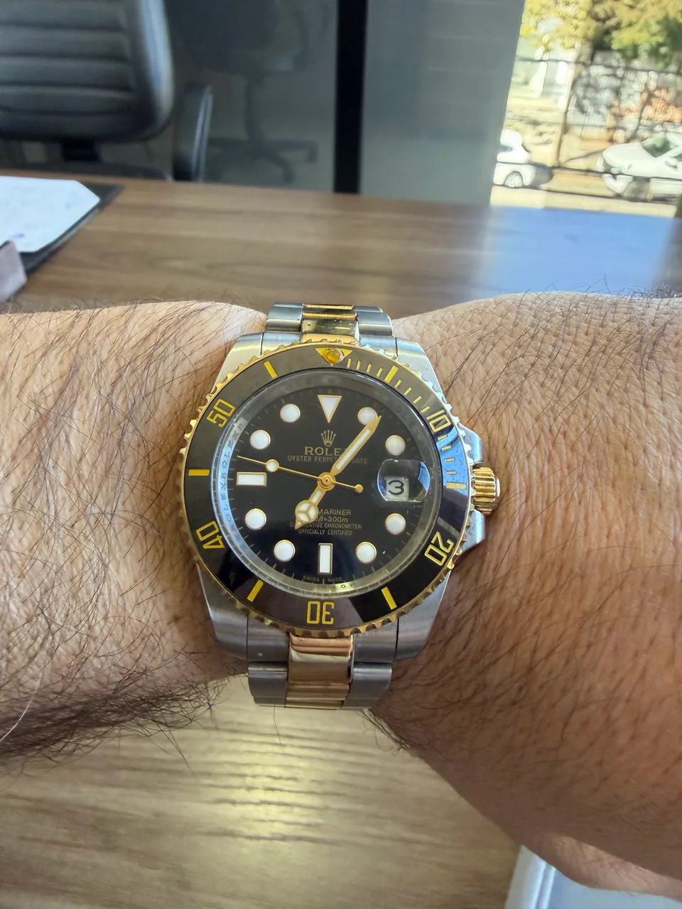 Rolex Submariner 41mm Ouro e aço - Foto 3