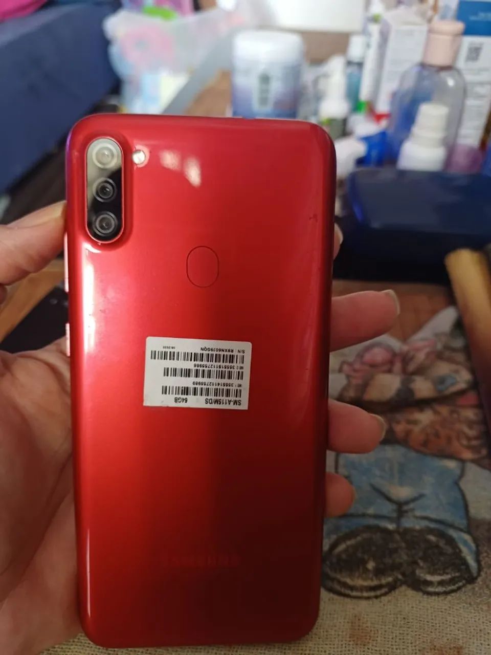 Smartphone Samsung Galaxy A11 vermelho  - Foto 2