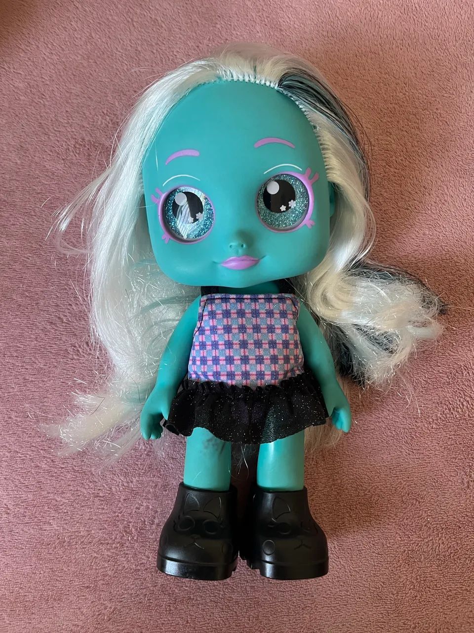 Boneca Diver Surprise Monster Zumbi Azul Zumbelina - Foto 3