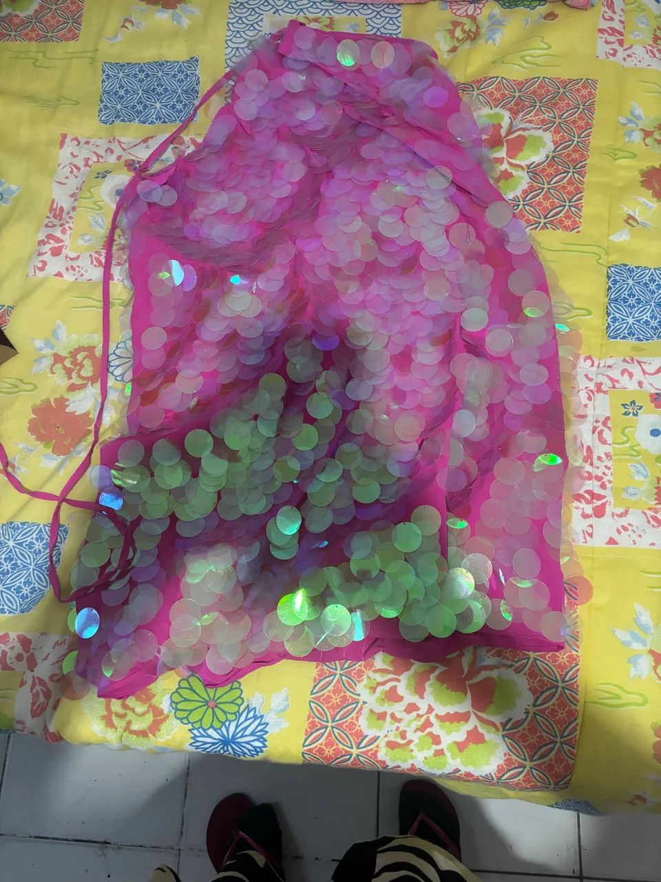 Vestido paetê rosa luleg - Foto 3