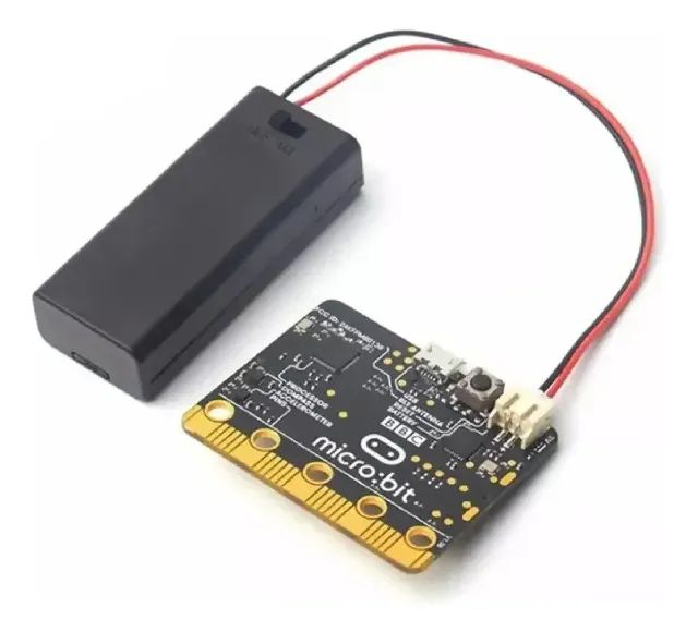 Micro:bit V1 - Kit Inicial Com Placa + Suporte Pilhas (Usado)