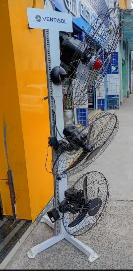 VENTILADOR DE PARADE 60CM 3 PALETAS 127V PT- VENTISOL  - Foto 3