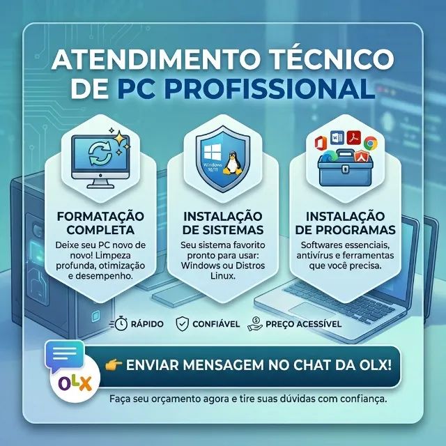 ? Formatação de PC e Notebook | Windows e Linux | Rápido e Garantido!
