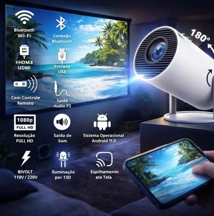 Projetor Smart Hy300  - Foto 2