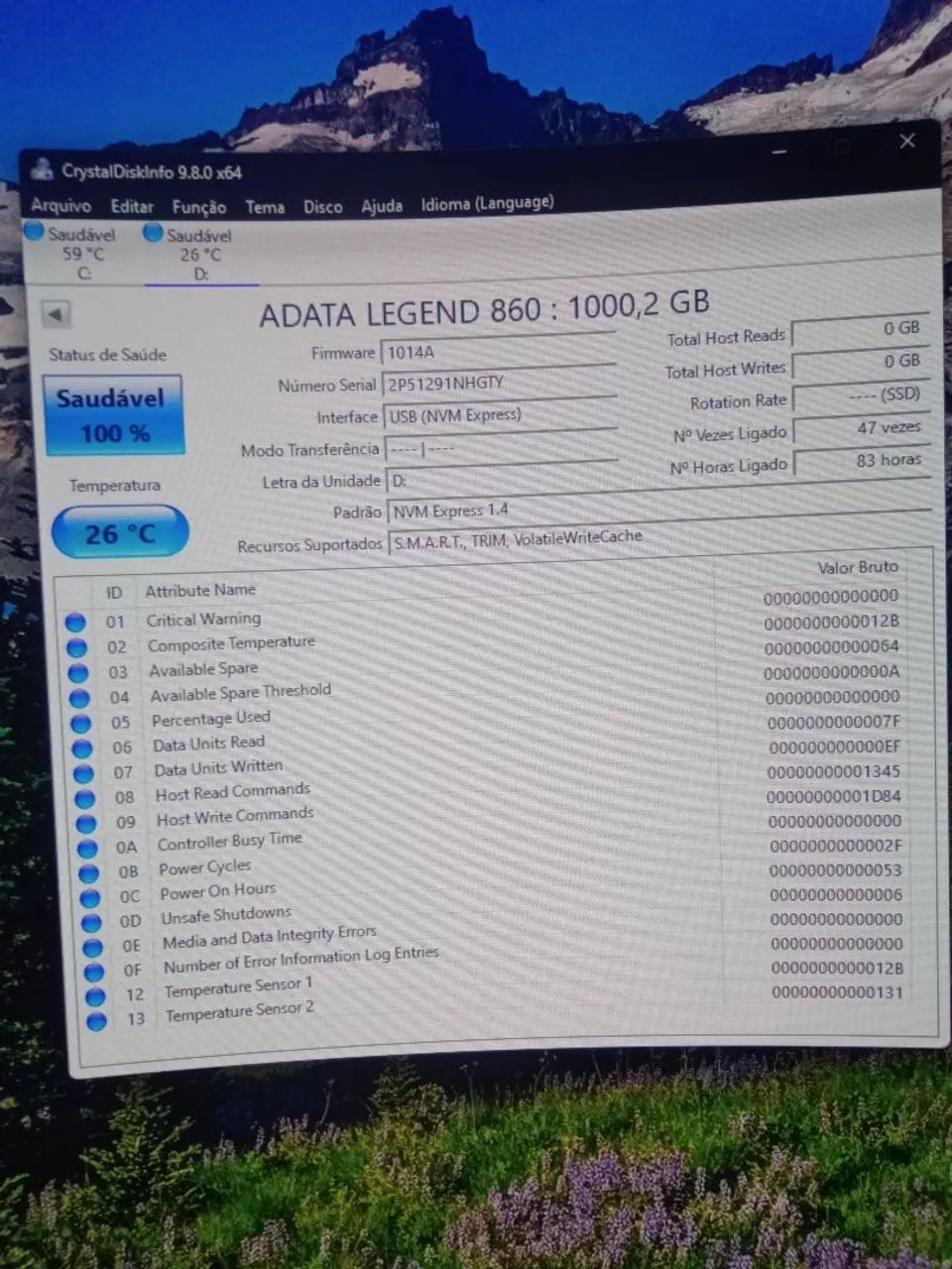 SSD nvme 1tb Adata Legend 860 Note PS5 e PC - Foto 3