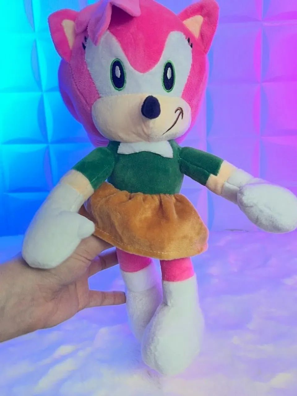 Pelúcia Amy Rose Clássica Sonic 32cm