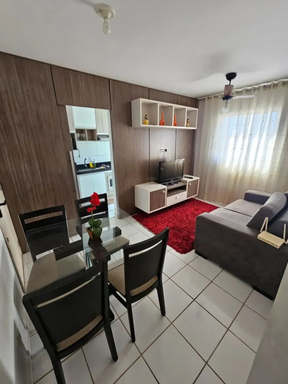 apartamento mobiliado para alugar com 2 quartos no parque das naçoes prox do centro politi