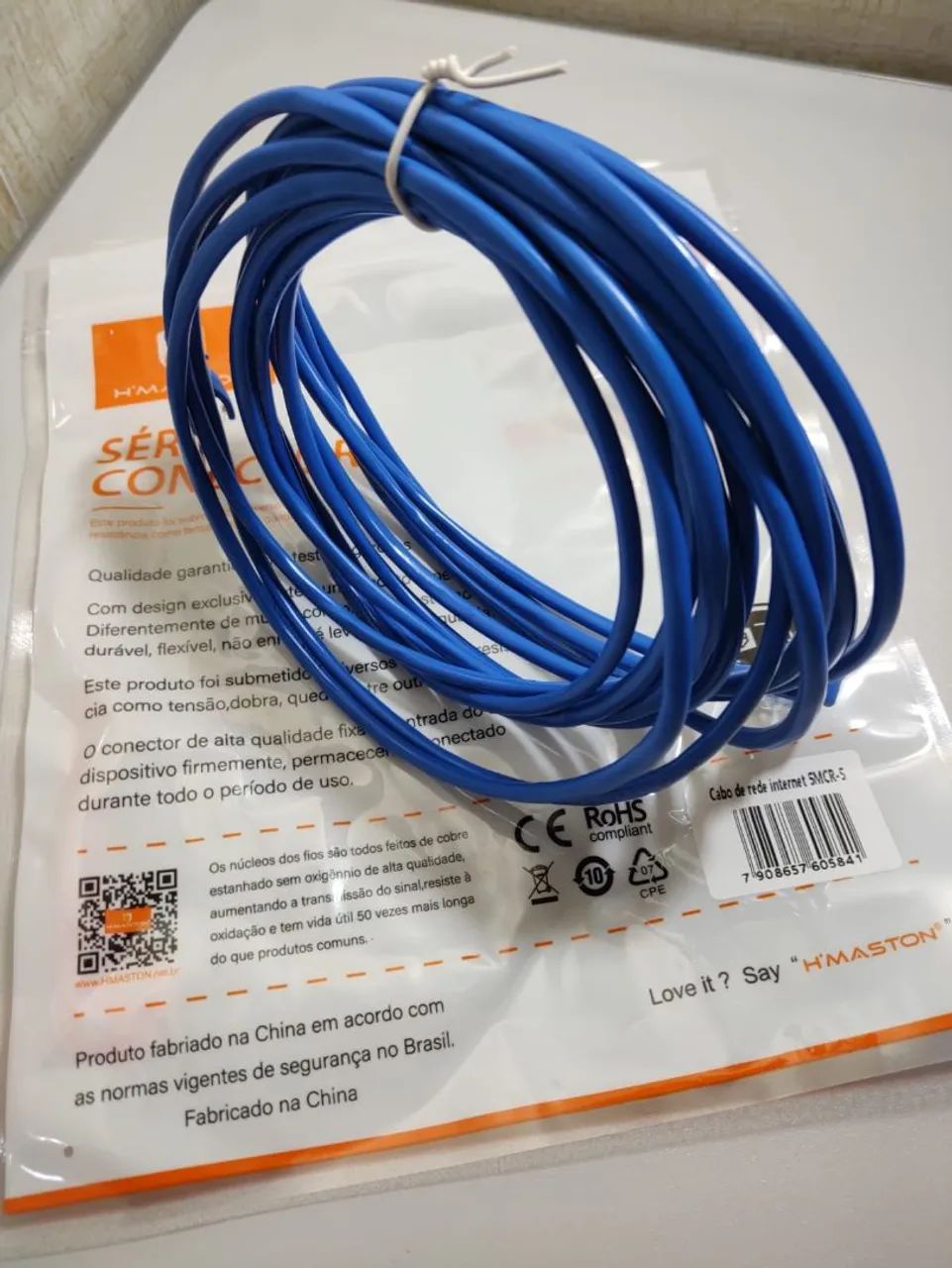 Vendo cabo de rede RJ45 para internet, modelo SMCR-5 - Foto 3