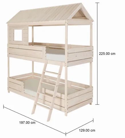 Cama Beliche Infantil Cama Casinha - Foto 2