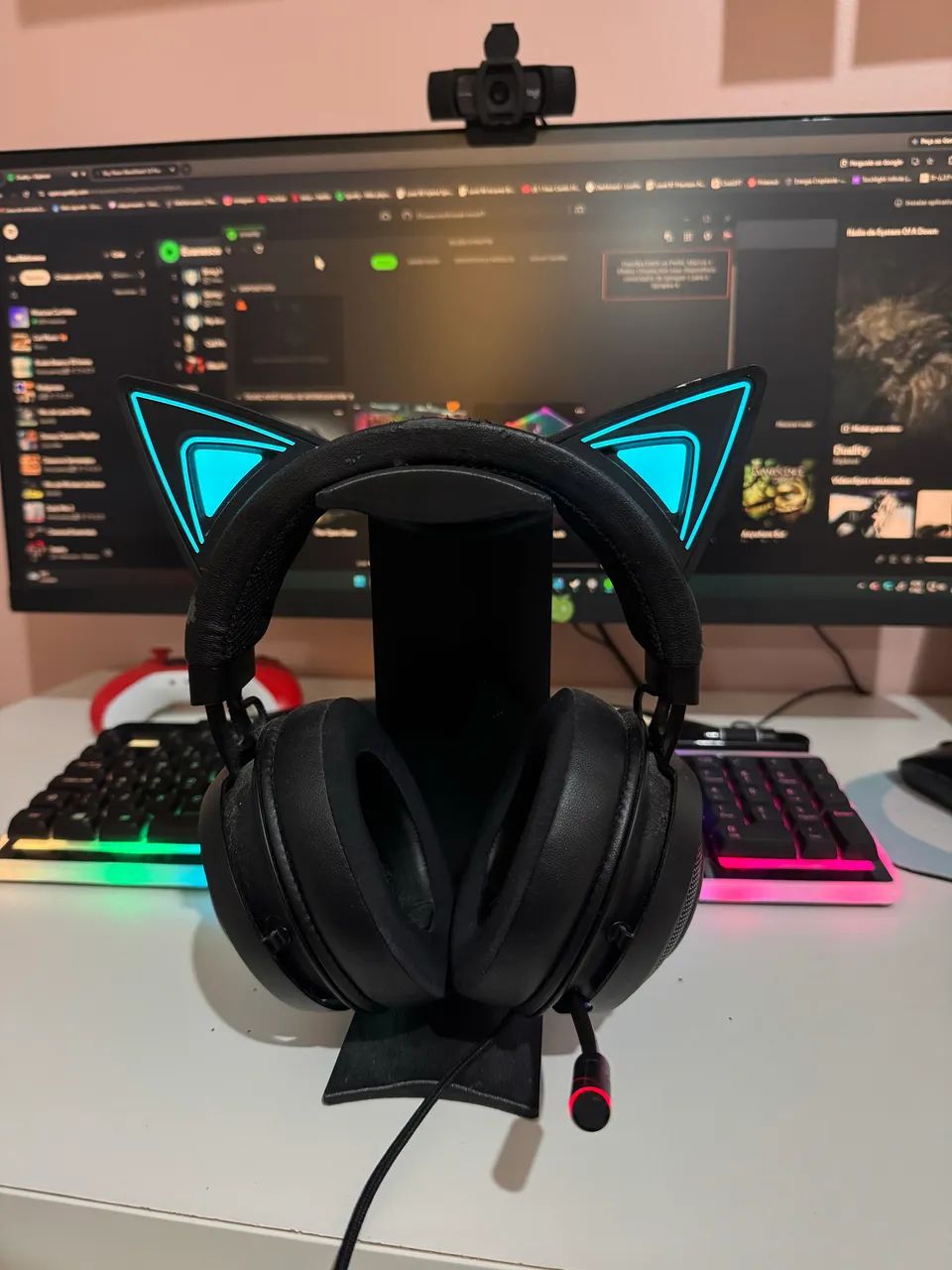 Headset Gamer Razer Kraken Kitty edition
