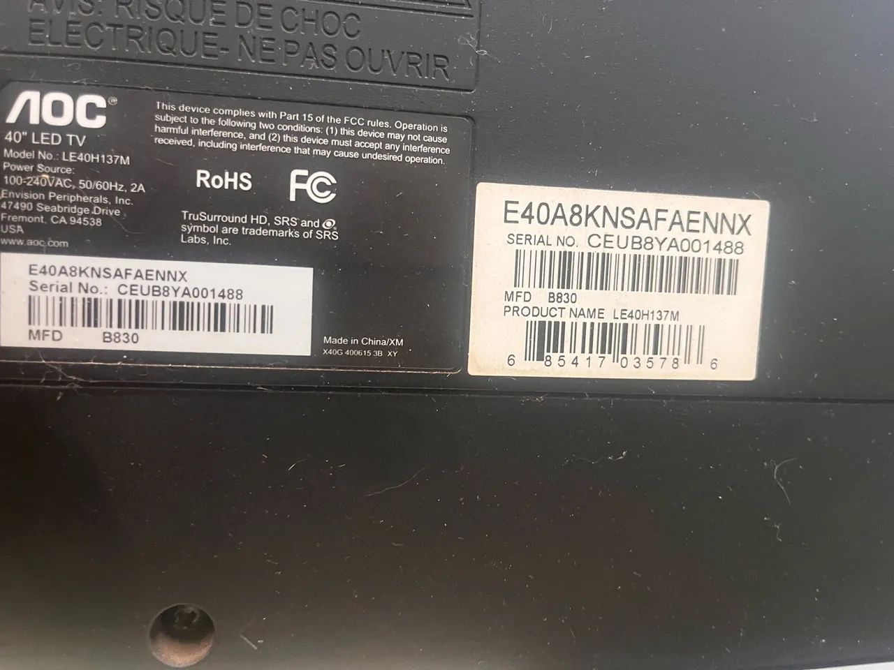 Televisão AOC Led 40polegadas - Foto 4