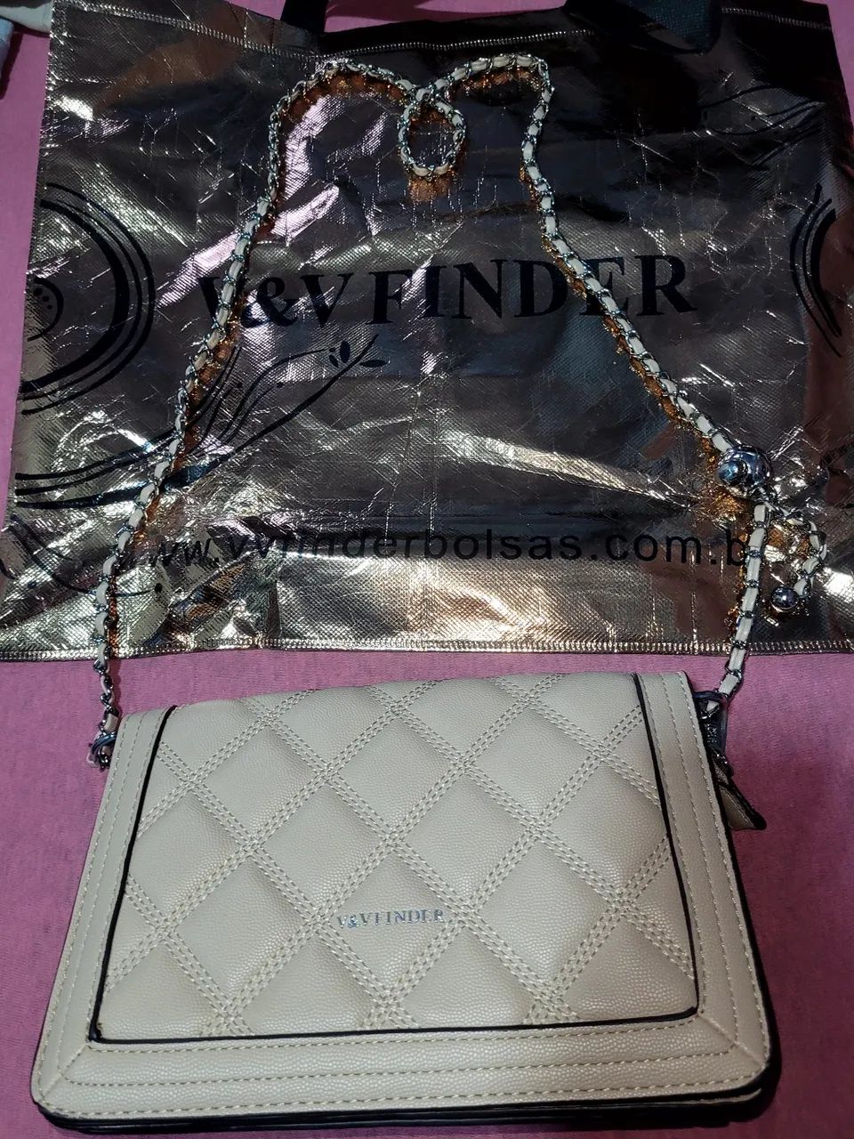 Bolsa transversal e de mão  - Foto 4