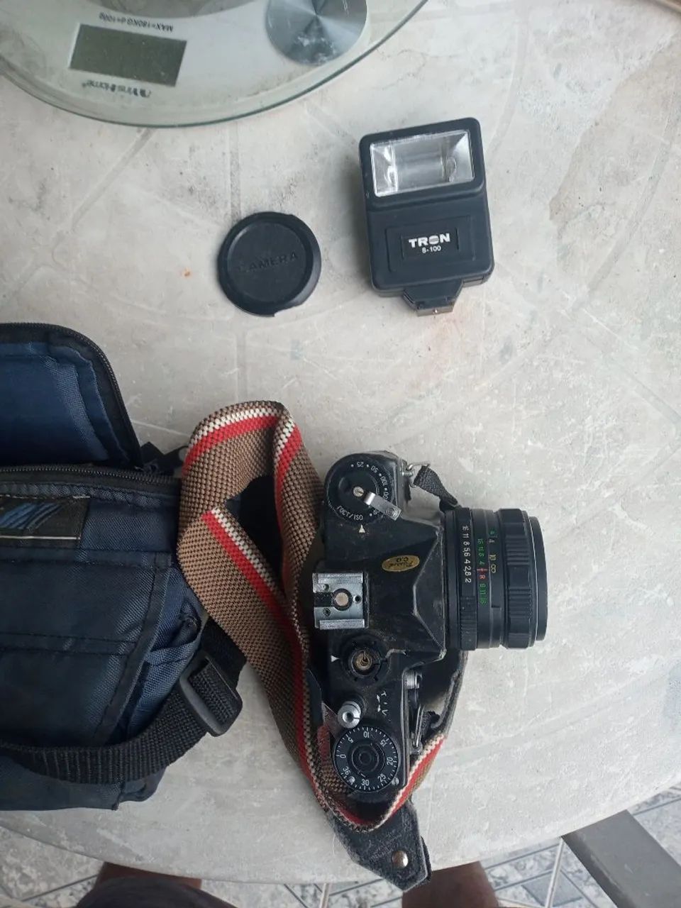 Câmera Zenit com seus acessórios. - Foto 3
