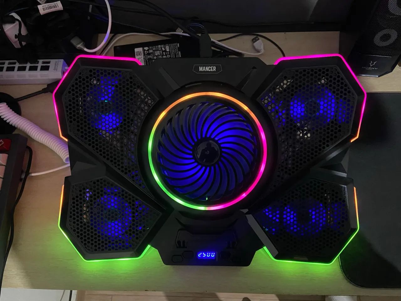 BASE DE REFRIGERAÇÃO PARA NOTEBOOK MANCER KADMUS RGB - Foto 3