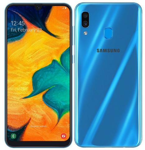 Celular Samsung A30 A305G 32GB / 4G / Dual Sim / Tela 6.4" / Cameras 16MP + 5MP e 16MP