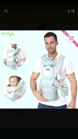 Canguru ergonômico e Moisés de bebê - Foto 2