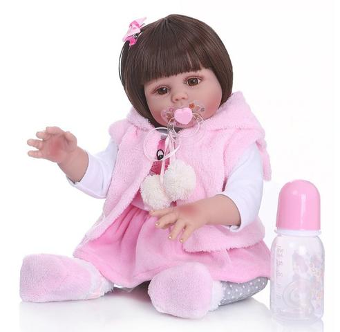 Boneca Reborn Bebê Coelinha toda de Silicone - Foto 3