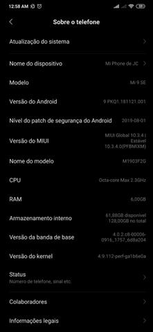 Xiaomi Mi9se Black Piano 128gb barato em perfeito estado sem marcas de uso ou riscos - Foto 6