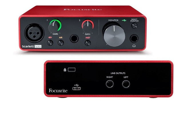 Interface De Áudio Usb Focusrite Scarlett Solo 3ª Geração - Foto 2