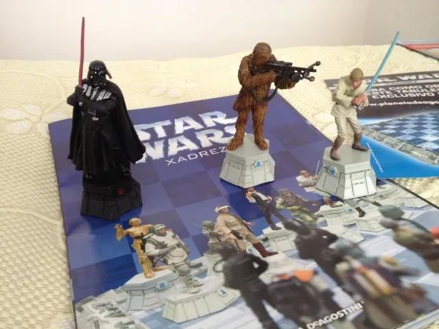 Coleção Completa (64 Peças) De Xadrez Star Wars + Tabuleiro