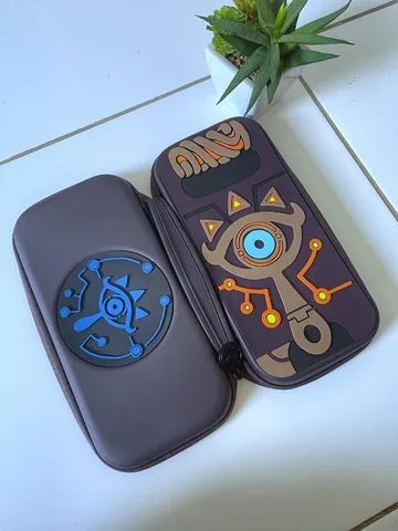 Case Compatível Nintendo Switch Bolsa Estojo - Zelda Ocarina Of