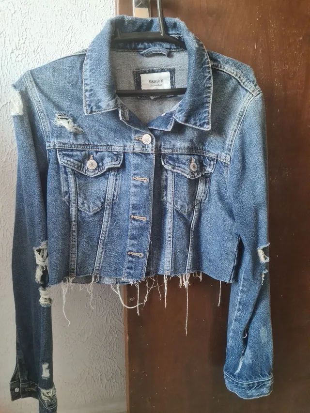 Jaqueta jeans cropped  - Foto 2