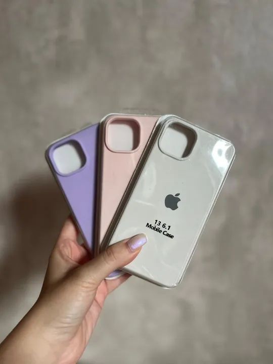 Case de silicone para iPhone 13 