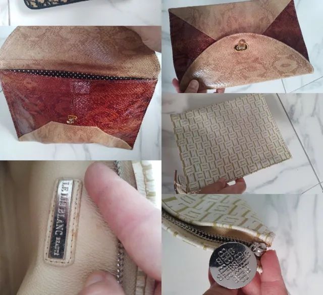 Bolsas carteiras de couro $70.00