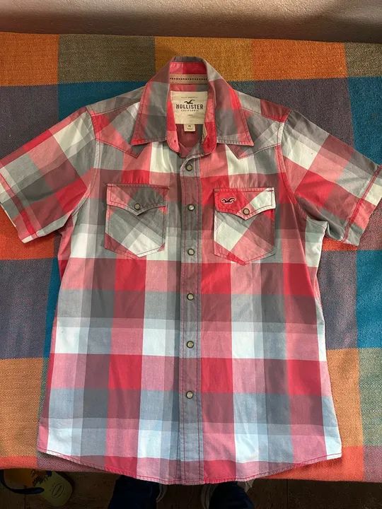 Camisa xadrez Hollister 