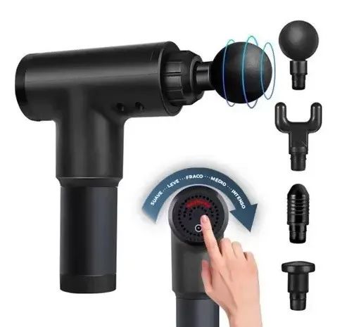 Aparelho Portátil Massageador Elétrico Recarregável Lehmox LEY-1849 - Foto 4