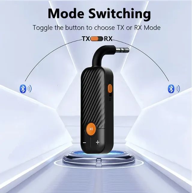 Receptor / Transmissor de áudio 3,5mm (P2) Bluetooth 5.2 (Novo). - Foto 3