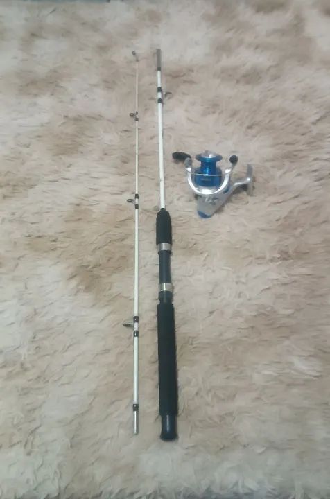 Vara de pesca e molinete novo 