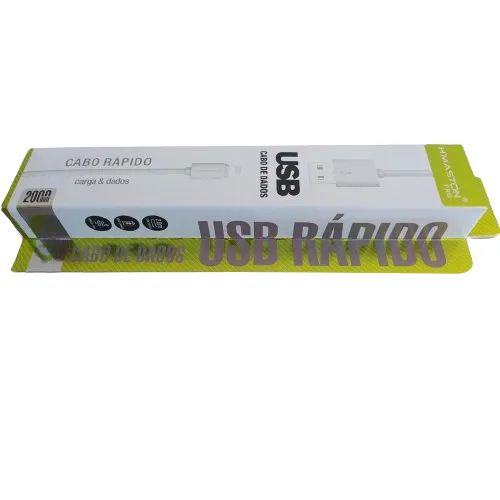 3 Cabos Carga Dado Usb IOS Compatível iPhone Com 2m Hmaston turbo - Foto 3