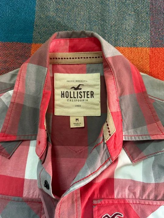 Camisa xadrez Hollister  - Foto 3