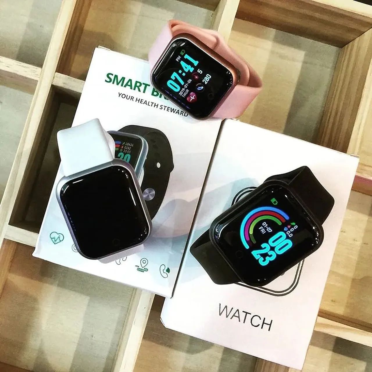 Smartwatch Relógio Inteligente d20 digital smartband - Diversas Cores64315687997570121