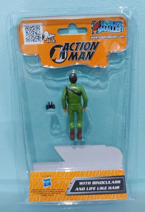 Boneco World's Smallest Action Man Com Binóculo Importado - Foto 2