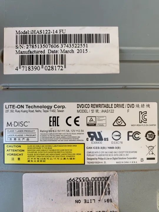Gravador e Leitor CD e DVD Lite-On Sata - Foto 2
